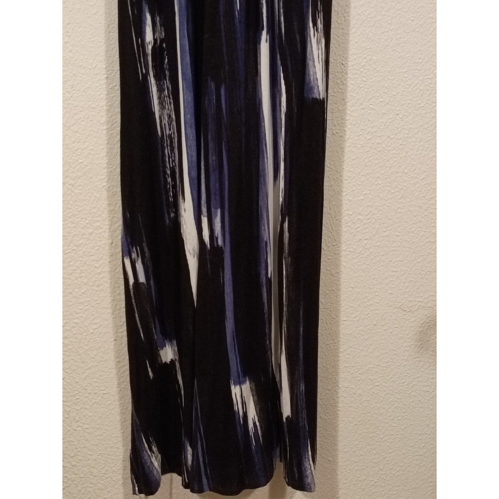 Matty M V-Neck Maxi Dress Size M Rayon Sleeveless Tie Dye Wrap Tank Resort Boho - Picture 4 of 7